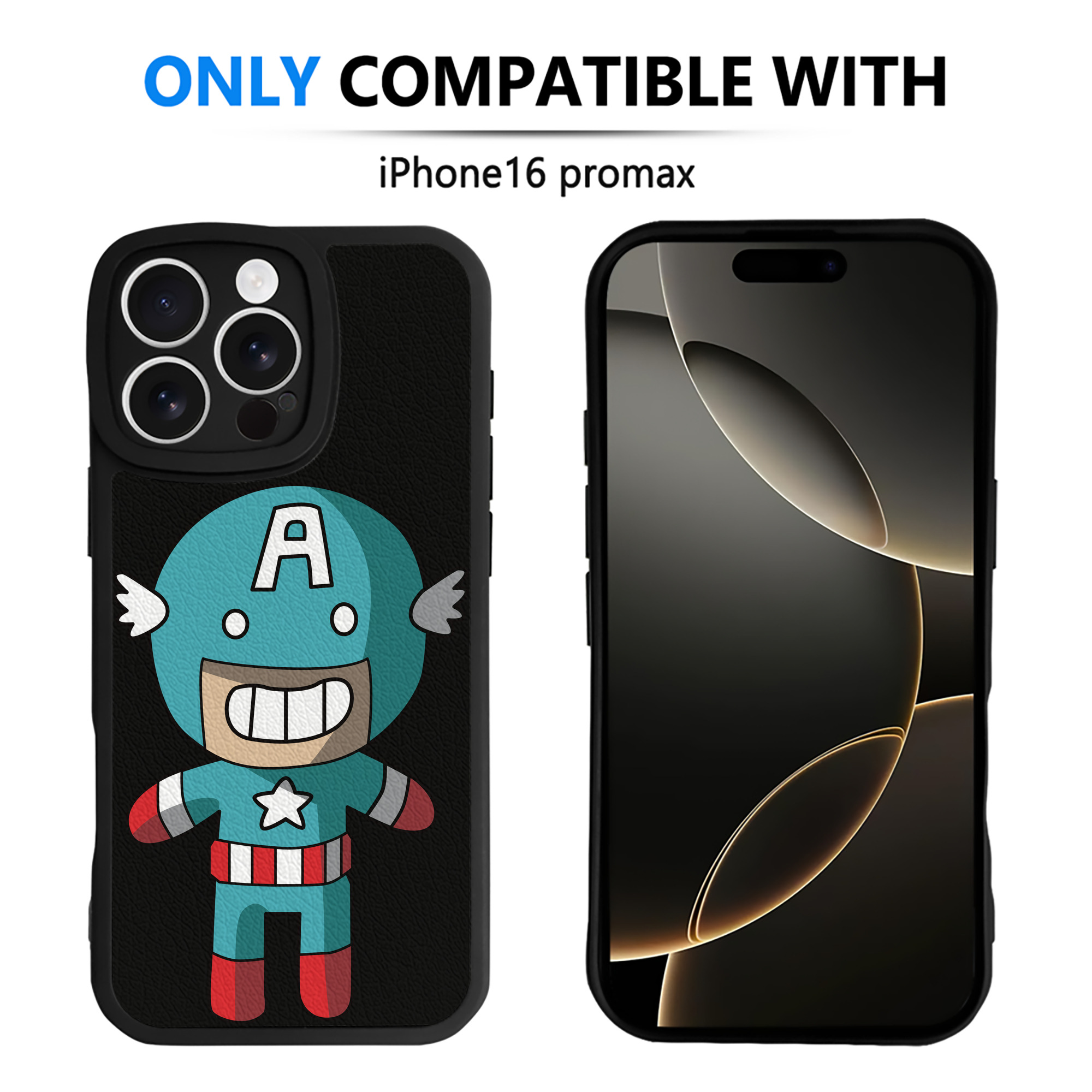 （画像用） アベンジャーズ The Avengers 【iPhone 16シリーズ対応】シリコンスマホケース（レザー調） 材質：シリコン